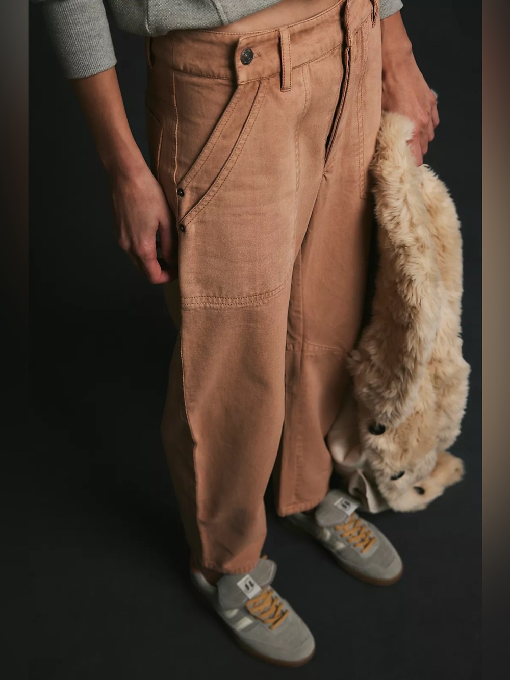 NWOT We The Free Crystal Skies Barrel Pants ~Macchiato~ - Picture 3 of 6